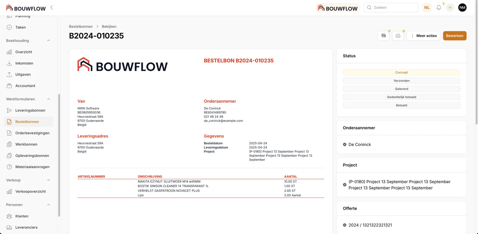 Purchase order software